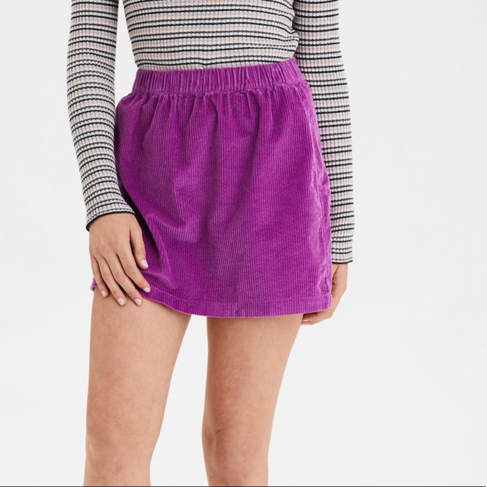AE high waisted corduroy mini skirt